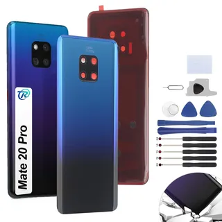 RongZy Ersatz für Huawei Mate 20 Pro Backcover Akkudeckel batterietür Gehäuse Rückseite mit Tool kit (Aurora)