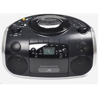 Kassettenrecorder-Player, tragbares Kassettenradio mit CD, AM/FM-Radio-Stereo, mit Fernbedienung, 3,5-mm-AUX-Eingang, integrierte High-Fidelity-Dual-Lautsprecher, unterstützt U-Disk/SD-Karte