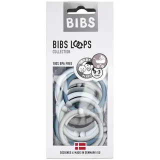 BIBS Loops Kinderwagenkette - Cloud+Baby Blue+Petrol