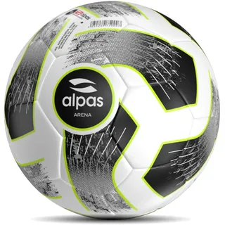 alpas Arena Fußball | Extrem trsapazierfähig | formbeständig Fußball | Größe: 4 | weiß/Silber
