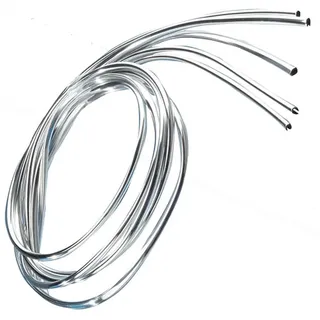 FoliaTec Design Leisten Chromleisten für Kühlergrill Armaturenbrett Lüftungsgitter, chrom, 5 Stück x 100 cm