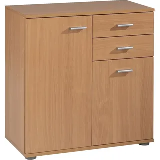 Calitan Furniture Factory Sp. z o.o. Kommode SOLO, Buche Dekor - B 71 cm - 2 Schubladen - 1 Einlegeboden