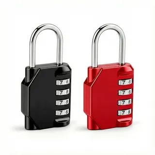 2 Stück Zahlenschloss Vorhängeschloss mit Zahlencode, 4 Stellig Vorhängeschlösser, Zahlenschloss Wetterfest, Spindschloss mit Zahlencode, Padlock with Code für Outdoor Indoor Gym Locker Garage