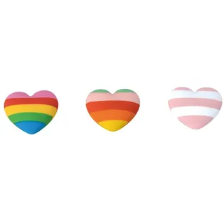 Moses Regenbogen Herz Radierer Set