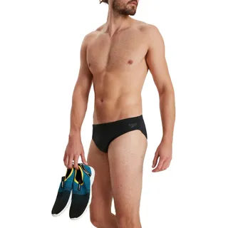 Speedo Badehose 7 cm | Chlorbeständig | Recyceltes Material | Schwimmen Fitness | Training Schwimmbekleidung, Schwarz,
