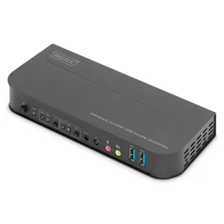 Digitus KVM Switch, 2x1 HDMI Out,USB, 4Kx2K@60Hz