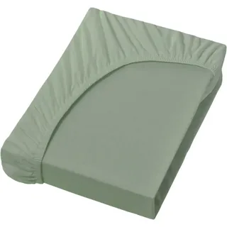 Bella-Donna Jersey Spannbettlaken 140x200 – 160x220 cm | graugrün