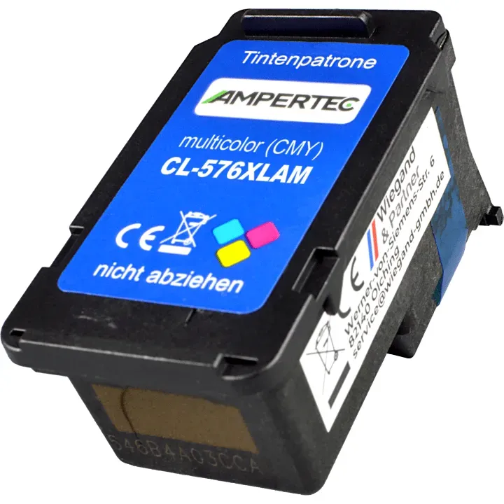 Ampertec Tinte ersetzt Canon CL-576XL  3-farbig
