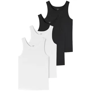 SCHIESSER Unterhemd Uncover in schwarz-weiss | Gr.: XL