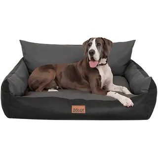 Bjird Hundebett Grosse Hunde Wasserdicht - Hundedecke Sofa, Hundebett Mittelgroße Hunde - Joker Waschbares Hundesofa mit Herausnehmbarem Kissen - Oeko-Tex Hundekissen Dog Bed 132x106 cm Graphit XXXL
