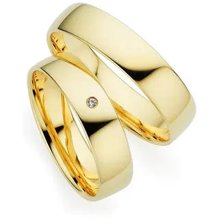 Trauring PHÖNIX "Schmuck Geschenk Gold 333 Trauring Ehering LIEBE versch. Varianten" Gr. 51, gold (gelbgoldfarben), Fingerringe, 51, ohne Brillant, Gelbgold 333, 5,0mm, Made in Germany, wahlweise mit oder ohne Brillant