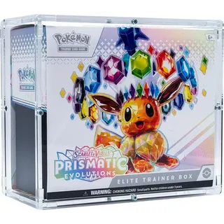dragoncollect Acryl Case für Pokemon Top Elite Trainer Box Premium Schutzbox TTB ETB Schutz