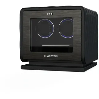 LuminousTime Uhrenbeweger   2 Uhren   viele Einstellungen   LED   10dB Schwarz