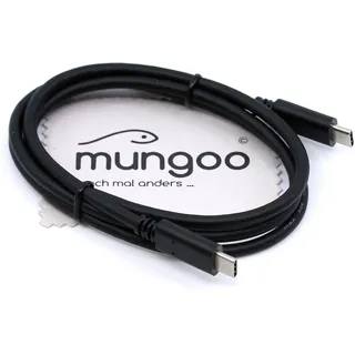 USB Ladekabel passend für Samsung Galaxy A70s, A71, A72 4G, A80, A90 5G, Note 10 (Plus/5G), S20 FE 5G, S21 FE 60W Power Delivery Typ-C Datenkabel 1m mit mungoo Displayputztuch