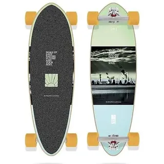 Jart Global Warning 32.75"x10" Mini Pin Long Island Complete Skateboard, Erwachsene Unisex, Mehrfarbig (Mehrfarbig), Einheitsgröße