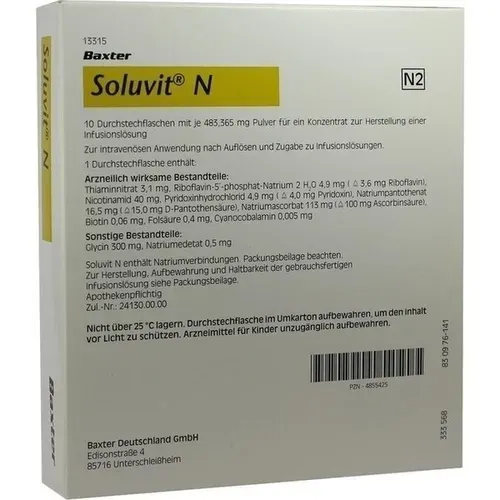 SOLUVIT N Plv.f.e.Konz.z.Her.e.Infusionslösung 100 ml