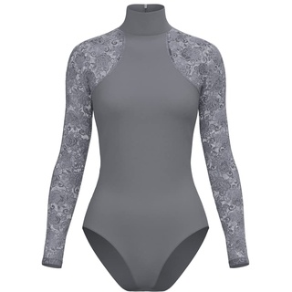 Basilica Dancewear Damen Oriana Gymnastikanzug, grau, L