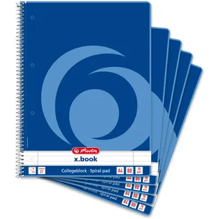 Herlitz Collegeblock A4 Liniert Blau
