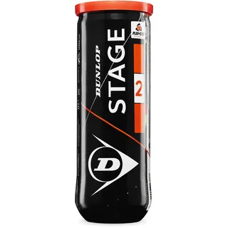Dunlop Stage 2 Orange - für Kinder & Einsteiger im Mittelfeld (1x3er Dose)