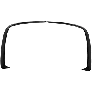 Bediffer Auto-Hecksto?stangenspoiler, 1 Paar ABS, Gl?nzend Schwarz, Hecksto?stangenlippe, Diffusor-Splitter, Universelle Au?endekorationsleiste A-Klasse W176 AMG-Line 2013-2018