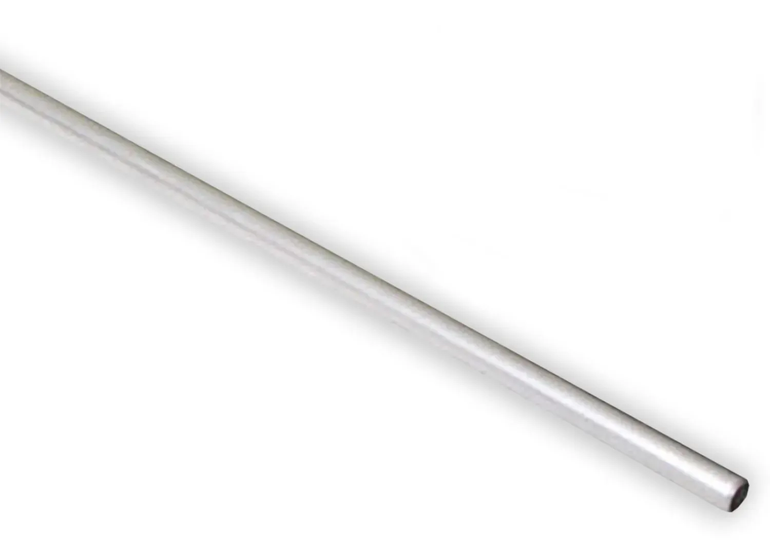 Alu-Schneefangrohr, 2m lang, Ø32x2mm, rotbraun