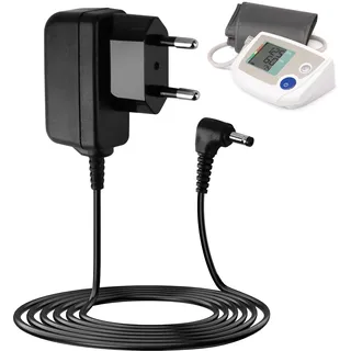 6V Netzteil Ladegerät für Omron Blutdruckmessgerät, AC Netzadapter Blutdruckmessgeräten für Omron M7 M500 M700 M3 M5 Serie, 1.4M Ersatz Netzteil Ladekabel Kompatibel mit M2 M6 M8 M9 X3 X4 X7