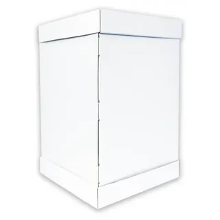 KAPAK Tortenkarton Weiß 40x40x50 cm für hohe Torten - Weiß