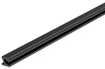Einhängeprofil 2 m, Nut, Alu, Wandsystem Labos schwarz