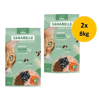 Sanabelle Sensitive Huhn | 2x 8kg Katzenfutter Sparpack