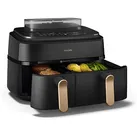 PHILIPS NA552/00 Steam Airfryer 5000 Series Dual Basket 9L Kapazität (3L+6L) Dampfgarer & Heißluftfritteuse