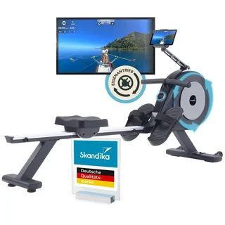 Skandika Rudergerät mit Eigenantrieb Njord P6-G – 32 Widerstandsstufen, - Max. 135 kg grau No Size