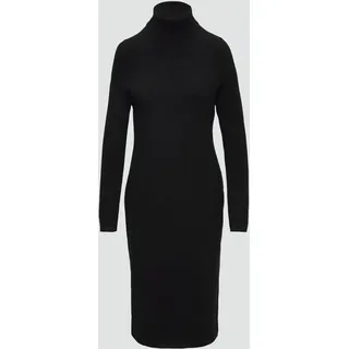S.Oliver Strickkleid im Viskosemix, schwarz 38
