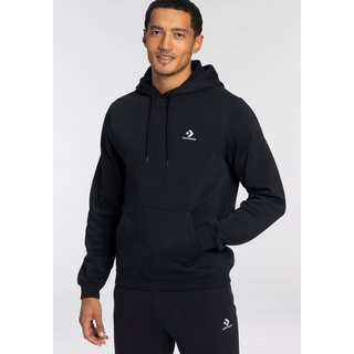 Converse Kapuzensweatshirt EMBROIDERED STAR CHEVRON BRUSHED BACK FLEECE HOODIE (1-tlg) Unisex schwarz S