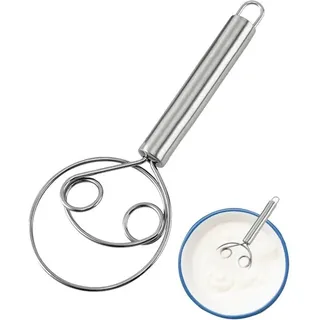 Dänischer Schneebesen für Teig, Küchenteigmixer, manueller Schneebesen aus Edelstahl 304 für Teig, professioneller Schneebesen für Teig,