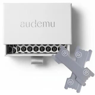 Audemu The Nasal Strip 30er Magnetbox – Nasenpflaster (Nasenstrips) gegen Schnarchen & für besseren Schlaf – seidig, hypoallergen, extra starker Halt – für Sport & Alltag – Unisex, Silber