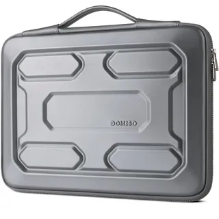 DOMISO 17.3 Zoll Laptoptasche Wasserdicht Schutzhülle Protective Laptop Case Sleeve Stoßfest Laptophülle für 17.3" Notebook/17,3" HP Pavilion 17/Lenovo IdeaPad 320 321/HP Envy/LG Gram/ASUS,Silber