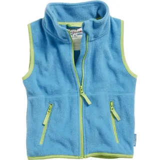Playshoes Fleece-Weste farbig abgesetzt in aquablau, - Gr.: 98