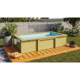 Karibu Holzpool Large inkl. Sandfilteranlage & Skimmer,