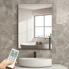 Infrarotheizung Spiegel mit Thermostat Wandmontage 450W