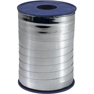Präsent Geschenkband MEXICO einseitig hochglanzbeschichtet/Rückseite matt silber 10,0 mm x 250,0 m