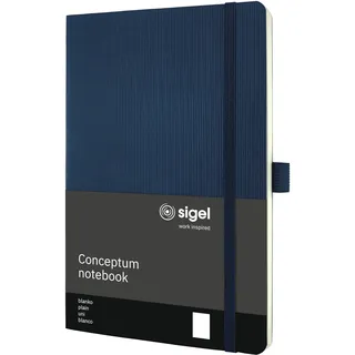 Sigel CO341 Notizbuch Conceptum Softcover, DIN A5 blanko Dunkelblau Anzahl der Blätter: 97