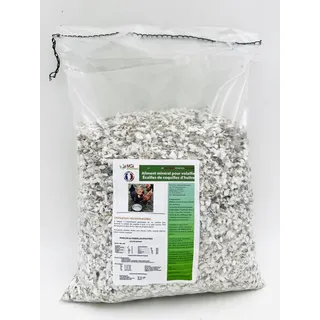 Austernschalenschalen – Mineralfutter für Geflügel – natürliche Kalziumquelle – Hühner, Wachteln, Perlhühner, hergestellt und verpackt in Frankreich (2,5 kg)