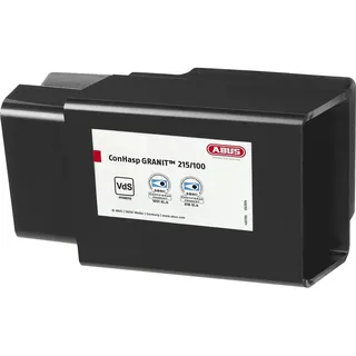 ABUS Sicherheits-Überfalle Con Lock Granit 215/100 inkl. Vorhangschloss, schwarz