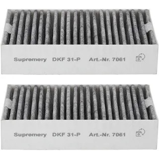 Supremery 2x Aktivkohlefilter kompatibel mit Miele Dunstabzugshauben DKF 31-P Geruchsfilter mit Aktivkohle