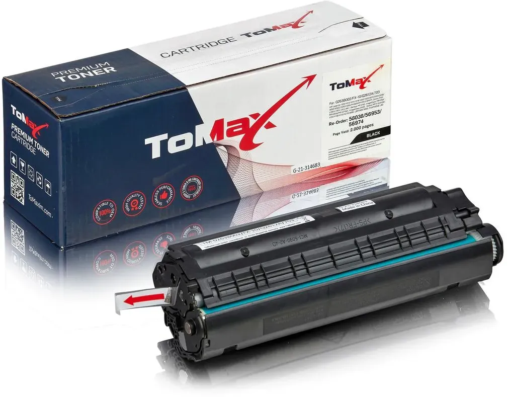 ToMax Premium ersetzt HP Q2612A / 12A Toner, schwarz
