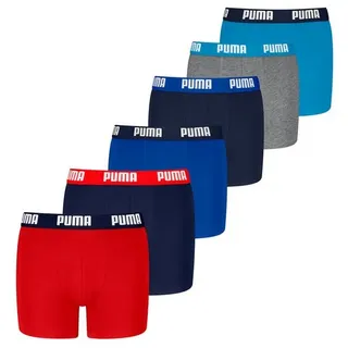 Puma Boxershorts PUMA BOYS EVERYDAY BASIC BOXERS 6P ECOM in Red / Blue | Gr.: 164