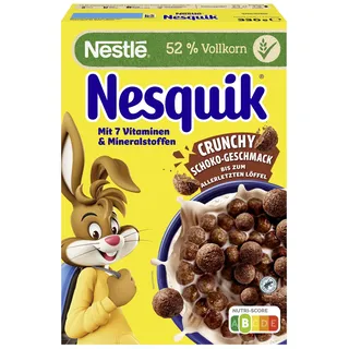Nestlé Nesquik Cornflakes Schoko-Cerealien, 330g)