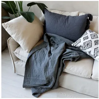 Chic Antique Aix Vintage Quilt L180/B130 cm, mitternacht