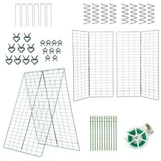 Estexo Gemüse Rankhilfe Rankgitter Gitterspalier Kletterhilfe Metall 2er Set