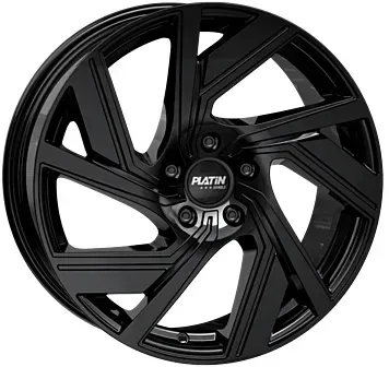 Platin P114 Black 8x19 ET 45 5/112 Alufelge Schwarz